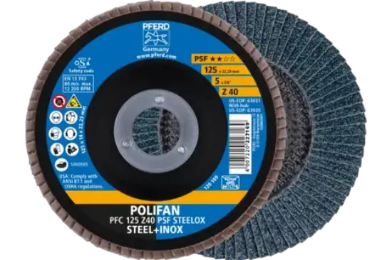 Picture of POLIFAN flap discs zirconia alumina Z PSF STEELOX